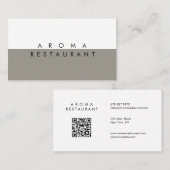 Minimalistisch Modern Visitekaartje 2 kleuren (Voorkant / Achterkant)