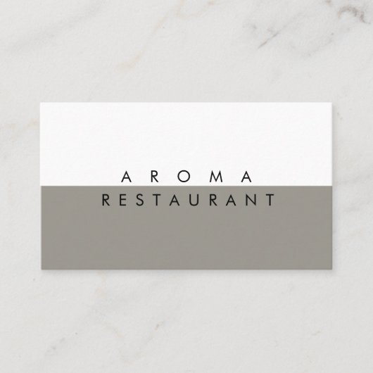 Minimalistisch Modern Visitekaartje 2 kleuren (Voorkant)