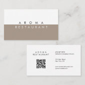 Minimalistisch modern Visitekaartje gelooid (Voorkant / Achterkant)