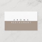 Minimalistisch modern Visitekaartje gelooid (Voorkant)