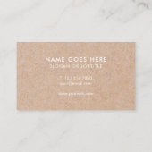 Minimalistisch modern Visitekaartje met roestkraft (Achterkant)