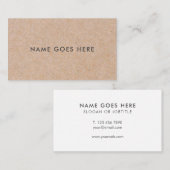 Minimalistisch modern Visitekaartje met roestkraft (Voorkant / Achterkant)