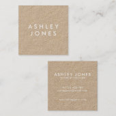 Minimalistisch modern Visitekaartje met roestkraft (Voorkant / Achterkant)