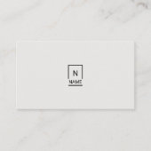 Minimalistisch modern Visitekaartje met zwarte ton (Voorkant)