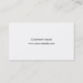 Minimalistisch modern Visitekaartje van consultant (Achterkant)