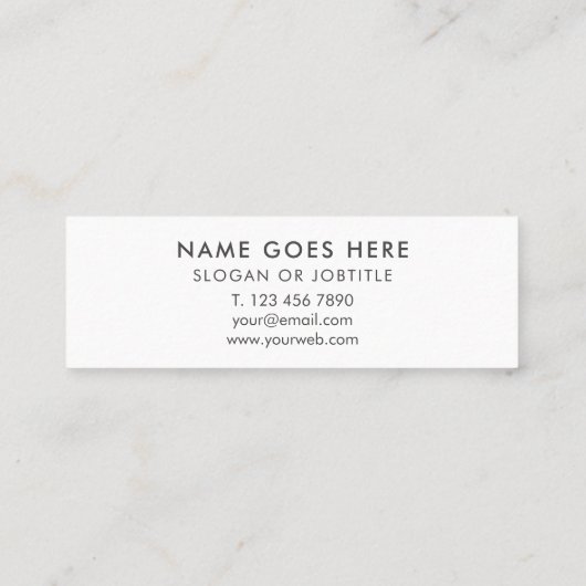 Minimalistisch modern Visitekaartje van de conserv (Achterkant)