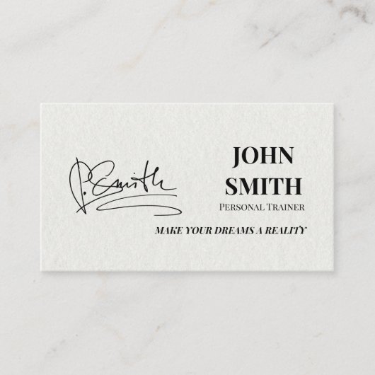 Minimalistisch modern Visitekaartje voor persoonli (Voorkant)