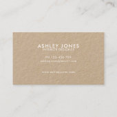 Minimalistisch modern Visitekaartje voor QR-codenu (Achterkant)