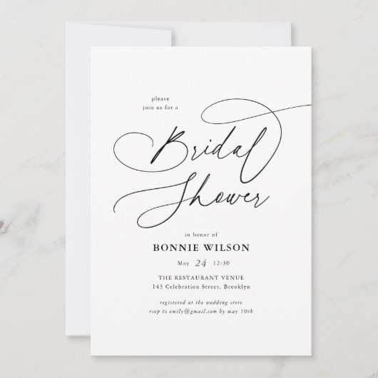 Minimalistisch modern Vrijgezellenfeest voor kalli Kaart (Voorkant)