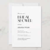 Minimalistisch modern Vrijgezellenfeest voor kunst Kaart (Voorkant)