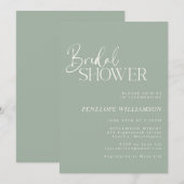 Minimalistisch modern Vrijgezellenfeest voor moder Kaart (Voorkant / Achterkant)