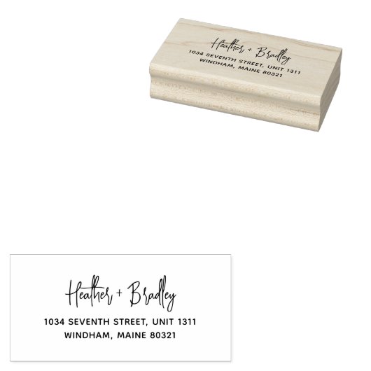 Minimalistisch Modern Weddenschap Rubberstempel (Gestempeld)