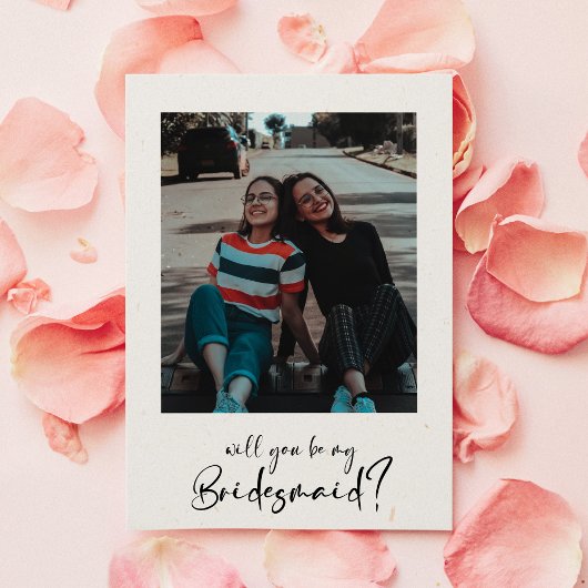 Minimalistisch modern Will jij bent mijn bruidsmei