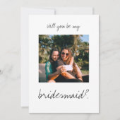 Minimalistisch modern Will jij bent mijn bruidsmei (Voorkant)
