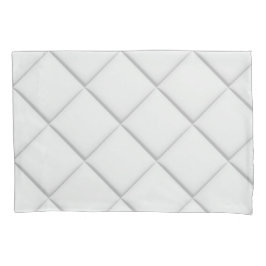 Minimalistisch modern wit gewatteerd geometrisch p kussensloop