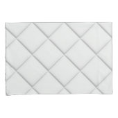 Minimalistisch modern wit gewatteerd geometrisch p kussensloop (Voorkant-Rechts)