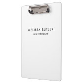 Minimalistisch modern wit klembord (Links)