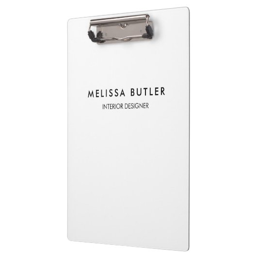 Minimalistisch modern wit klembord (Links)