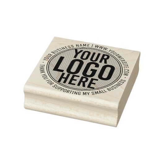 Minimalistisch Modern Wit Logo Custom Business Rubberstempel (Stempel)