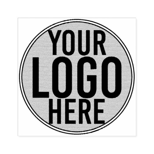 Minimalistisch Modern Wit Logo Custom Business Rubberstempel (Afrduk)