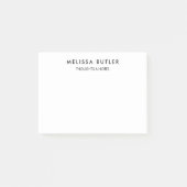 Minimalistisch Modern Wit Nee Post-it® Notes (Voorkant)
