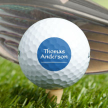 Minimalistisch Modern Wit op Blauw