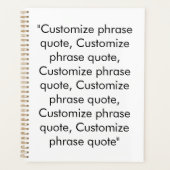 Minimalistisch modern wit zwart aangepaste tekst c planner (Voorkant)