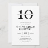 Minimalistisch modern zakelijk Jubileum Kaart (Voorkant)