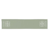 Minimalistisch Modern Zakelijk Logo Branded Korte Tafelloper (Horizontaal)