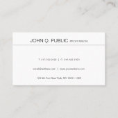 Minimalistisch modern, zuiver grafisch ontwerp visitekaartje (Voorkant)
