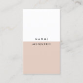 Minimalistisch, modern, zwart en eenvoudig visitekaartje (Voorkant)