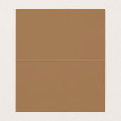 Minimalistisch Modern Zwart en Tan Visitekaartje (Binnenkant ongevouwen)