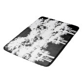 Minimalistisch modern zwart wit boom silhouet badmat (Gekanteld)