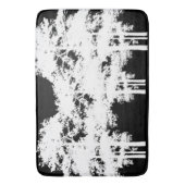 Minimalistisch modern zwart wit boom silhouet badmat (Voorkant Verticaal)