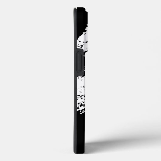 Minimalistisch modern zwart wit boom silhouet Case-Mate iPhone case (Achterkant / Rechts)