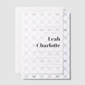 Minimalistisch Modern Zwart Wit Eenvoudig Vleermui Vellum Uitnodigingen (Offset (Uitnodiging))