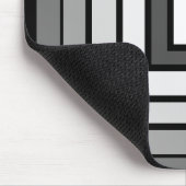 Minimalistisch modern zwart-wit-grijs tapijt muismat (Hoek)