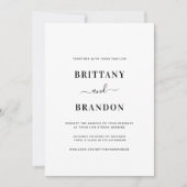 Minimalistisch modern zwart wit live streaming bru kaart (Voorkant)