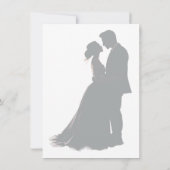 Minimalistisch Modern Zwart & Wit Save the Date Ka (Achterkant)