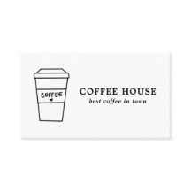 Minimalistisch Modern Zwart-Wit Schattige Koffieko