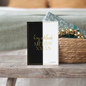 Minimalistisch Modern zwart-wit split screen Kaart