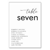 Minimalistisch Modern Zwart Wit Typografie Bruilof Kaart (Achterkant)