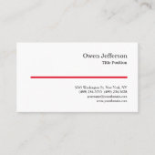 Minimalistisch, modern, zwart wit visitekaartje (Voorkant)