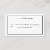 Minimalistisch modern zwart-wit Vrijgezellenfeest Informatiekaartje (Voorkant)