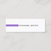 Minimalistisch moderne Amethyst Professional Mini Visitekaartje (Voorkant)