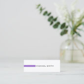 Minimalistisch moderne Amethyst Professional Mini Visitekaartje (Staand voorkant)