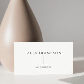 Minimalistisch moderne Creative Name Black en Whit Visitekaartje