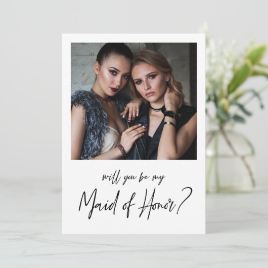 Minimalistisch Moderne foto gemaakt van het Honor- Kaart (Staand voorkant)