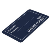 Minimalistisch moderne gevaccineerde werf Wifi Magneet (Linkerzijde)