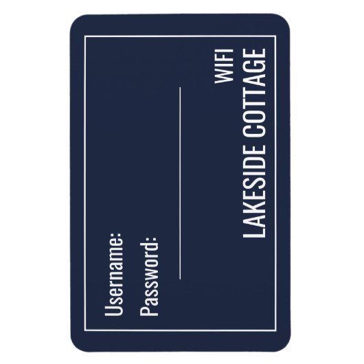 Minimalistisch moderne gevaccineerde werf Wifi Magneet (Verticaal)